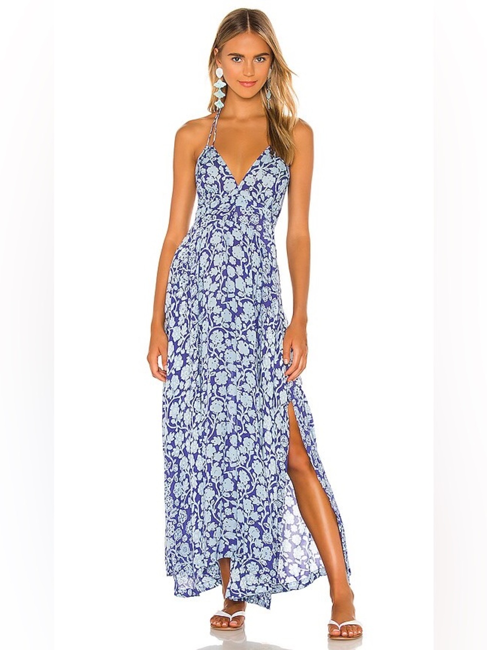 Paupette St. Barth Ollie Maxi Dress in Blue Egypt Dress S ($360)